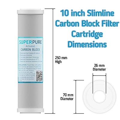 SUPERPURE 10 inch Carbon Block (3-Pack) SUPERPURE 10 inch Carbon Block (3-Pack)