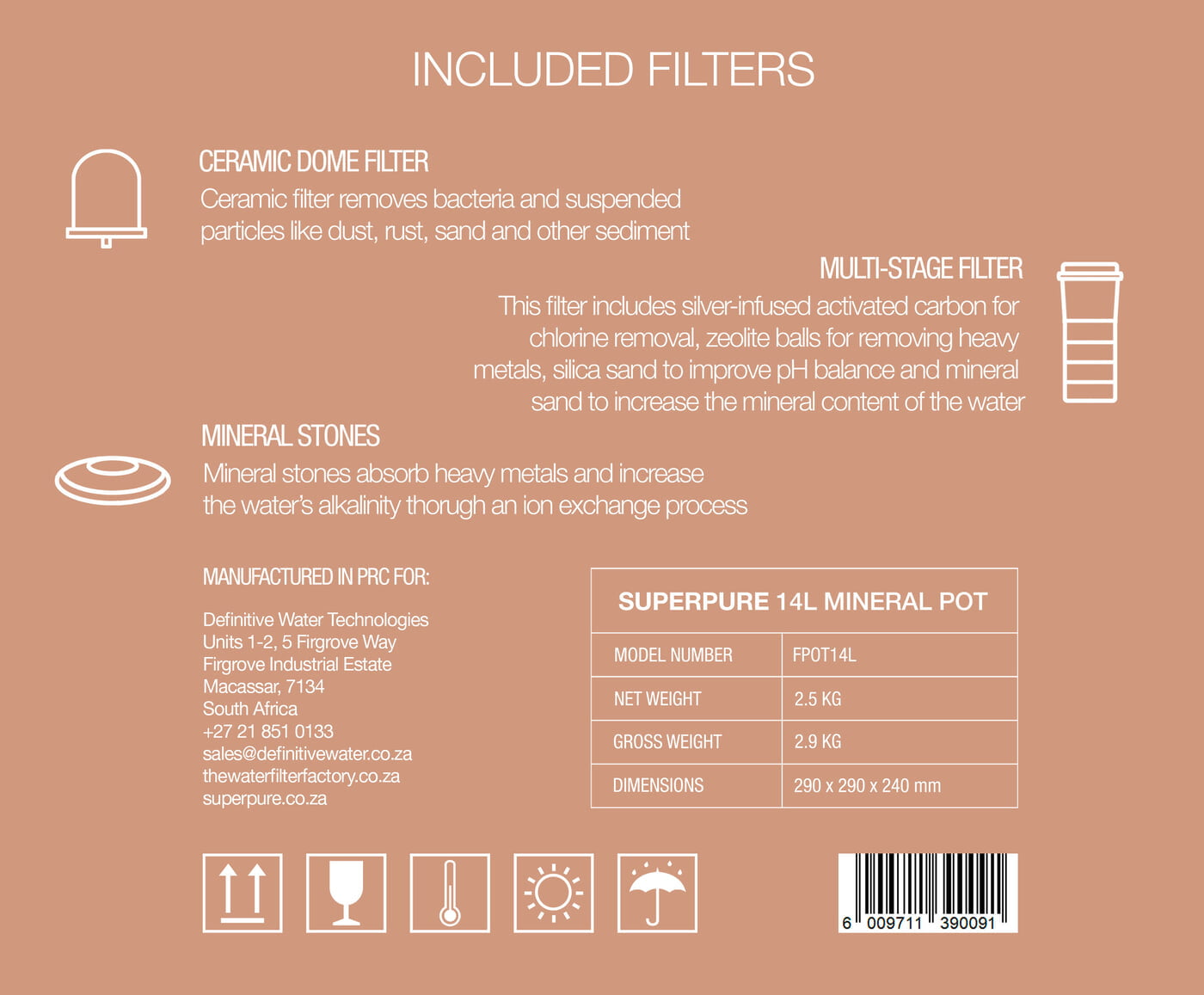 14L Countertop Filter (7Stage) Clean, Mineral Water. No Plumbing!