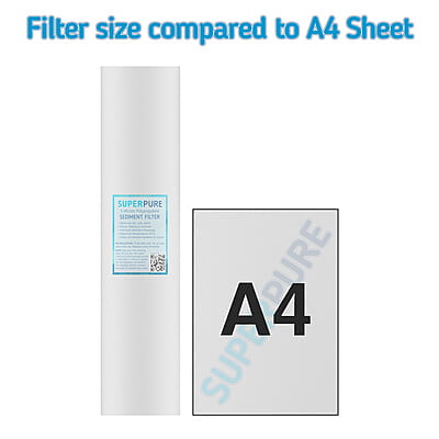 SUPERPURE 20 inch Big Blue Melt Blown Sediment Filter - 1 Micron SUPERPURE 20 inch Big Blue Melt Blown Sediment Filter - 1 Micron
