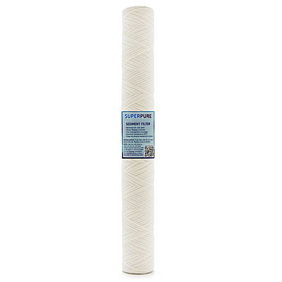 SUPERPURE 20 inch String Wound Sediment Filter - 1 Micron