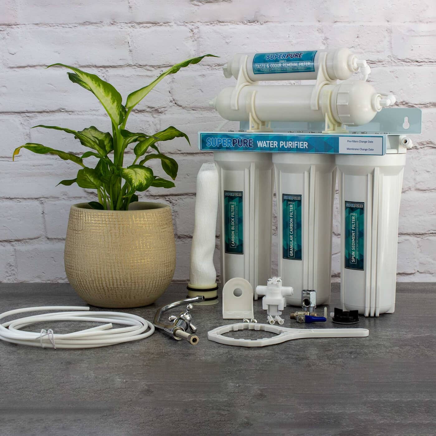 5Stage UnderCounter Filter Clean Water, No Waste