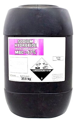 Sodium Hydroxide 45% (25L/36.5kg) Polycan